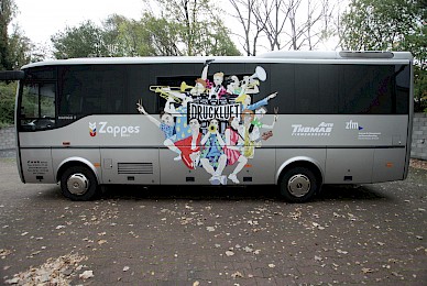 Beschriftung Druckluft Tourbus 2023 