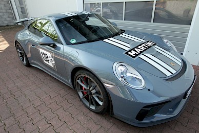 Dekorbeklebung Porsche 911 Gt3 Martini Racing Dekor Monochrom  (Bild 2/6)