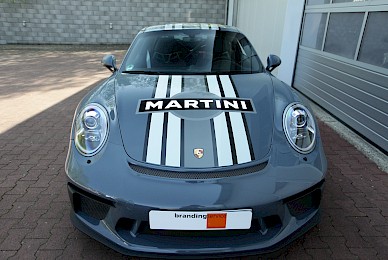 Dekorbeklebung Porsche 911 Gt3 Martini Racing Dekor Monochrom  (Bild 3/6)