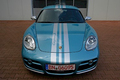 Dekorbeklebung Porsche Cayman S Mit Porsche Design Streifen  (Bild 4/7)