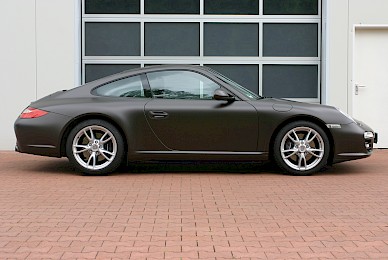 Vollverklebung Porsche 911 Carrera Coupe Vonschwarz In Braun Metallic Matt 