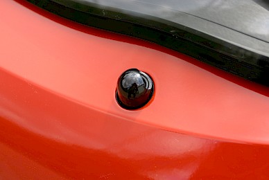 Vollverklebung Porsche Panamera Turbo Von Schwarz In Rot Glanzend  (Bild 3/9)