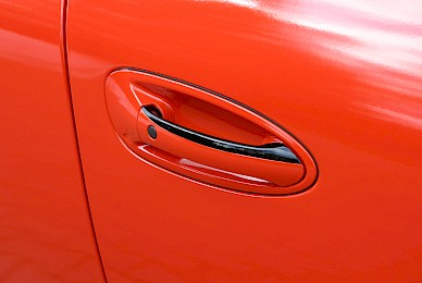 Vollverklebung Porsche Panamera Turbo Von Schwarz In Rot Glanzend  (Bild 5/9)