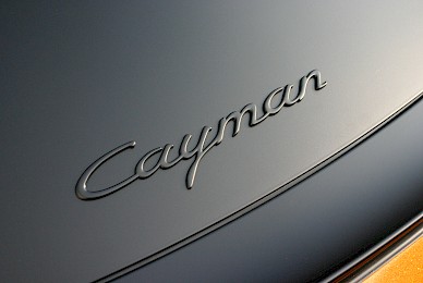 Vollverklebung Porsche Cayman Von Dunkelblau In Orange Glitzer Und Schwarz Matt  (Bild 12/15)