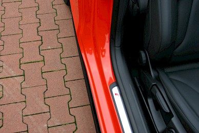 Vollverklebung Audi A5 Cabrio Von Schwarz In Rot Glaenzend  (Bild 12/13)