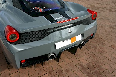 Vollverklebung Ferrari 458 Speciale Von Schwarz In Grau Glaenzend  (Bild 8/14)