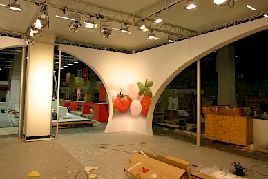 Werbetechnik Vollverklebung Messestand Bayernland  (Bild 5/6)