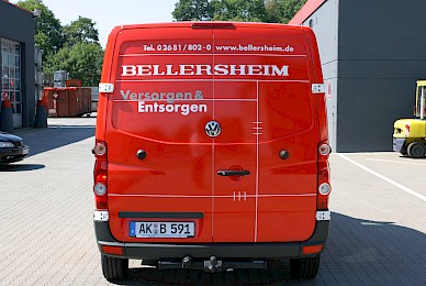 Fahrzeugvollverklebung Mercedes Sprinter Bellersheim Mit Digitaldrucken 
