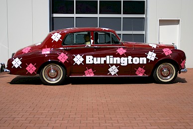 Fahrzeugbeschriftung Bentley S1 Falke Burlington Design 