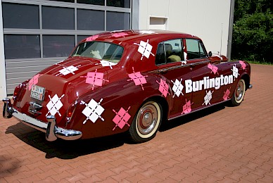 Fahrzeugbeschriftung Bentley S1 Falke Burlington Design  (Bild 2/4)