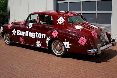 Fahrzeugbeschriftung Bentley S1 Falke Burlington Design 