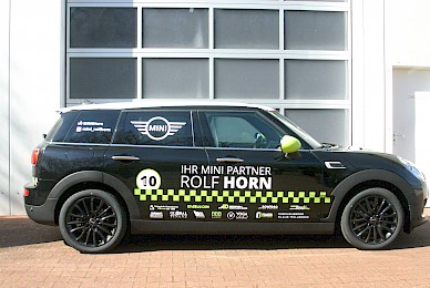 Fahrzeugbeschriftung Mini Oneclubman Rsv Dueren Begleitfahrzeug  (Bild 4/9)