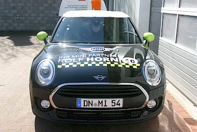 Fahrzeugbeschriftung Mini Oneclubman Rsv Dueren Begleitfahrzeug  (Bild 5/9)