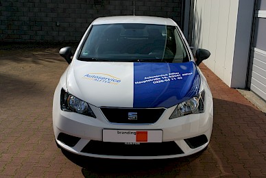 Fahrzeugbeschriftung Seat Ibiza Autoservice Alfter  (Bild 2/4)