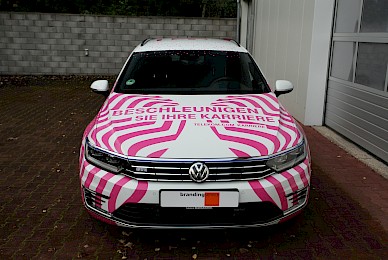 Fahrzeugbeschriftung Vw Passat Gte Telekom Karriere  (Bild 3/11)