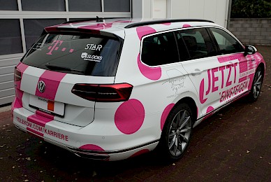 Fahrzeugbeschriftung Vw Passat Gte Telekom Karriere  (Bild 4/11)