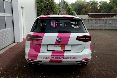 Fahrzeugbeschriftung Vw Passat Gte Telekom Karriere  (Bild 5/11)