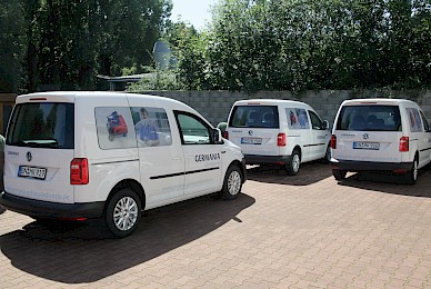 Fahrzeugbeschriftung Vw Caddy Germania Gebaeudedienste  (Bild 2/3)