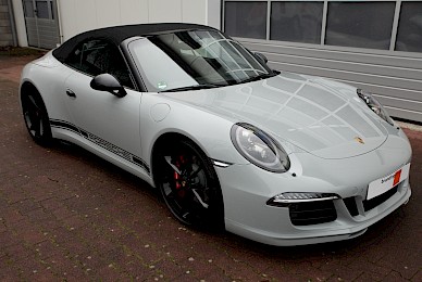Vollverklebung Porsche 911 Carrera Gts Cabrio Von Schwarz In  (Bild 2/10)