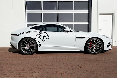 Jaguar F Type Beschriftung Mit Katze 
