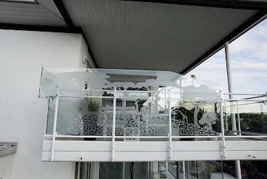 Sichtschutz Balkonverglasung Im Afrika Stil 