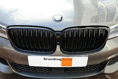 Teilbeklebung Bmw 750i Shadowline Schwarz Glaenzend  (Bild 3/9)