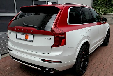 Teilbeklebung Eines Volvo Xc90 In Rotmetallic  (Bild 4/8)