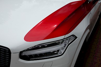 Teilbeklebung Eines Volvo Xc90 In Rotmetallic  (Bild 5/8)
