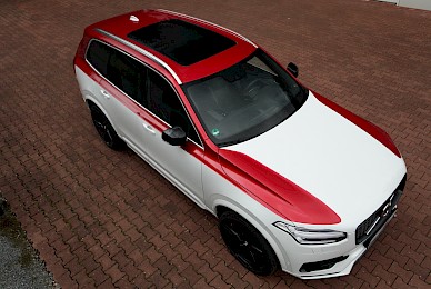 Teilbeklebung Eines Volvo Xc90 In Rotmetallic  (Bild 6/8)