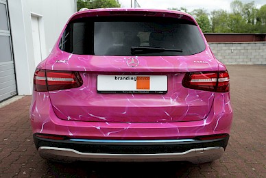 Digitaldruck An Einem Mercedes Glc F Cell Mitweissdruck Auf Transparent  (Bild 3/7)