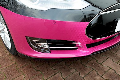 Fahrzeugbeschriftung Tesla Model S Telekom  (Bild 7/8)