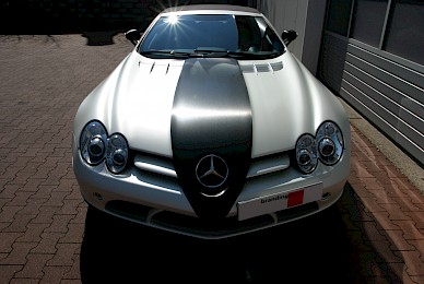 Vollverklebung Mercedes Slr Mclaren In Satin Pearl White  (Bild 3/11)