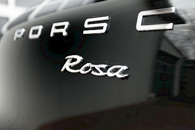 Porsche Macan Anfertigung Schriftzug Rosa In Porsche Schreibschrift  (Bild 6/7)