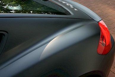 Porsche Cayman S Vollverklebung Von Gelb Auf Mattschwarz  (Bild 9/10)