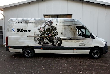 Werbebeschriftung Sprinter Mit Digitaldrucken 