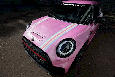Mini Jcw Vollverklebung Rosa Glitzer  (Bild 4/9)