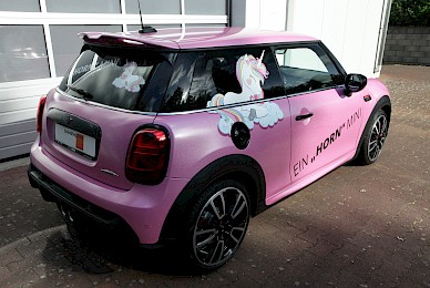Mini Jcw Vollverklebung Rosa Glitzer  (Bild 7/9)